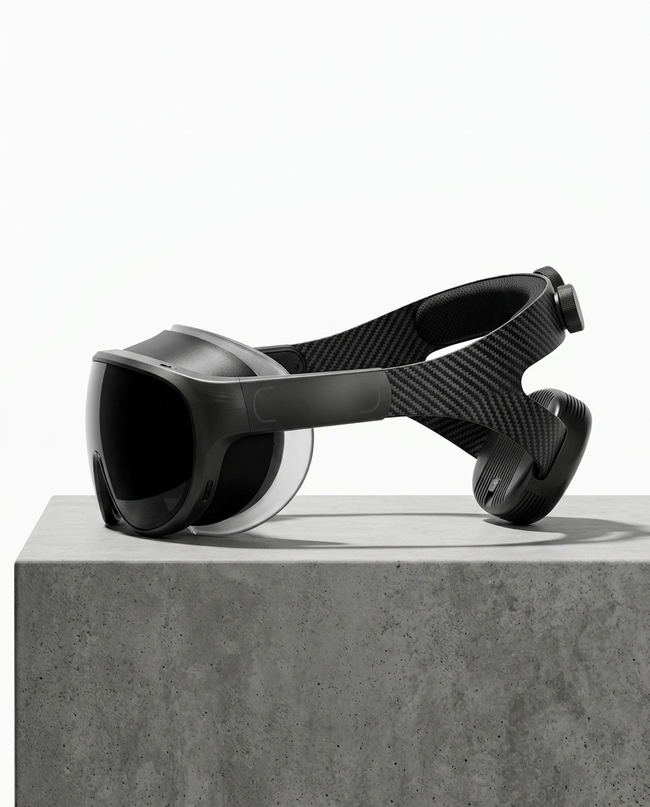 headset side profile, white studio