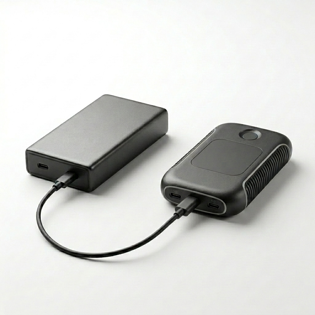 power bank with puck, charging