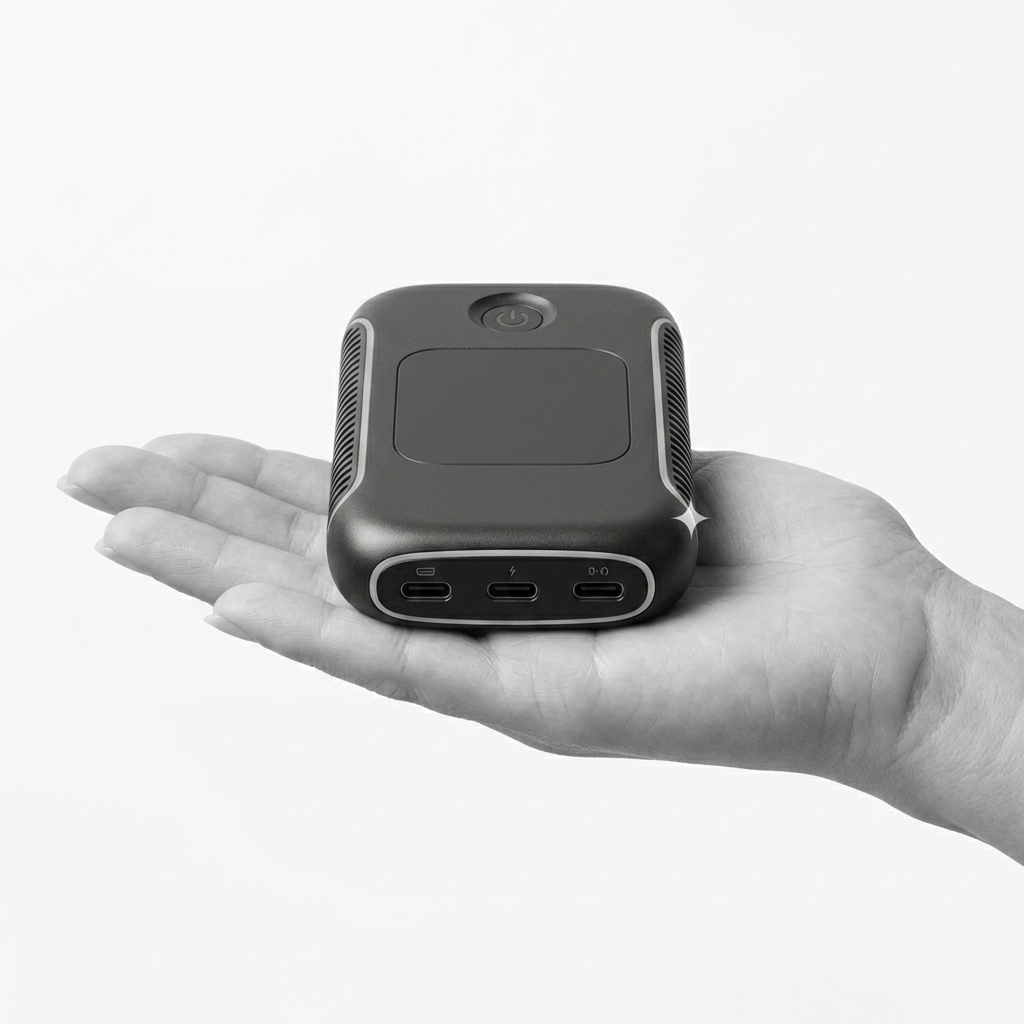 puck in hand, scale reference