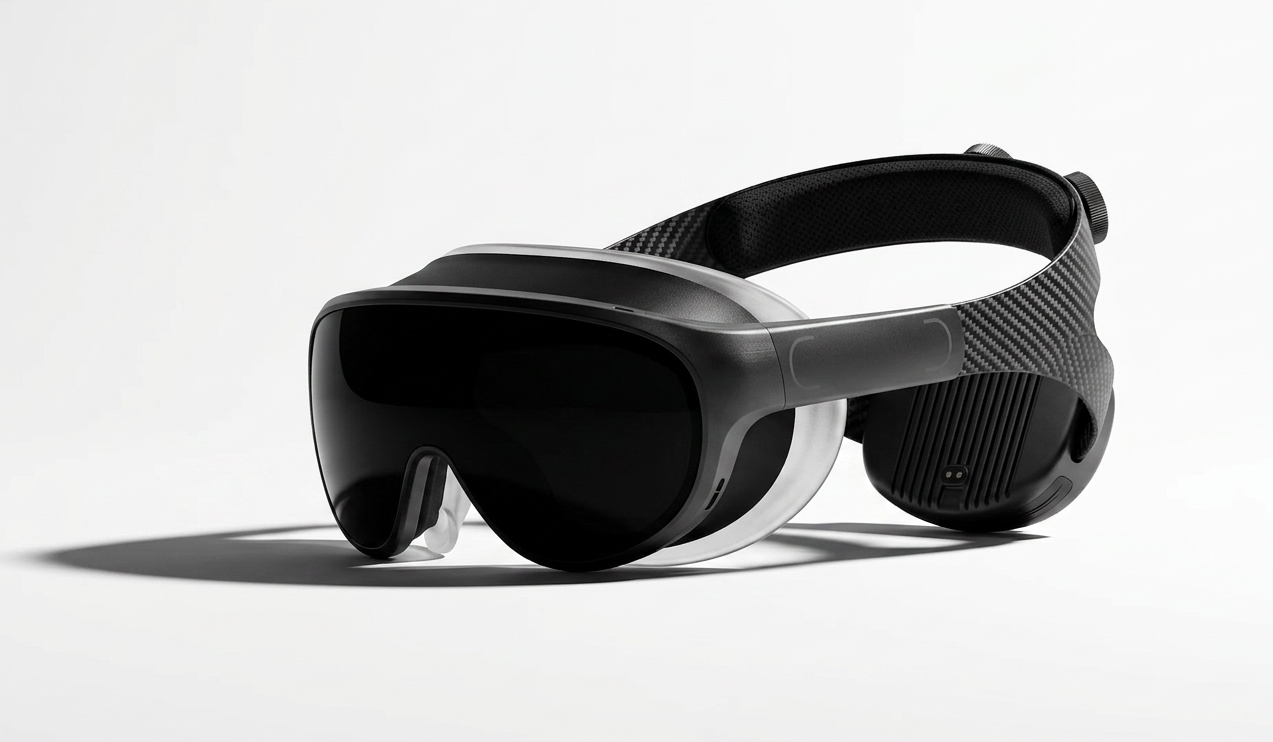 Dimension headset front 3/4 view